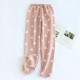 Adjustable, fleece-lined, thickened flannel maternity pajamas for autumn and winter, maternity warm pants, loose loungewear. Adjustable, fleece-lined, thickened flannel maternity pajamas for autumn and winter, maternity warm pants, loose loungewear.