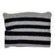 Cross-border new autumn and winter cat-ear knitted hat, Korean-style Instagram-style, cute and versatile striped cow-ear wool hat