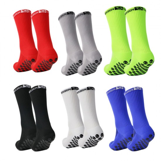 Non-slip football socks, cycling socks, breathable, outdoor basketball foot protection, badminton cycling, running, and football sports grip.