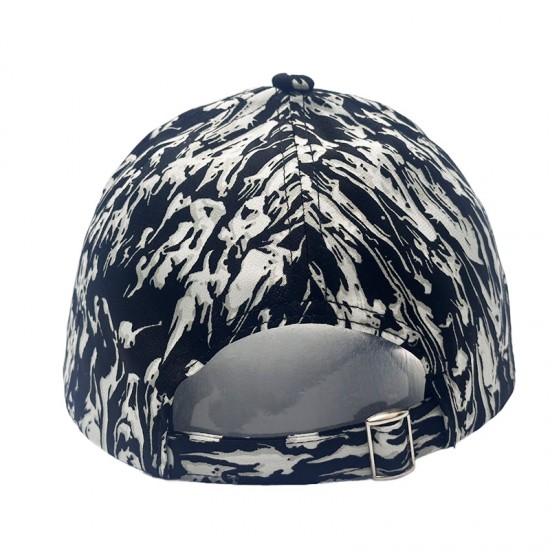 Cross-border thin, fashionable, printed baseball caps for spring and summer, women's casual sun protection, graffiti baseball caps for men, black and white. Cross-border thin, fashionable, printed baseball caps for spring and summer, women's casual sun protection, graffiti baseball caps for men, black and white.