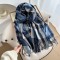 Contrast plaid scarves, women's winter atmospheric thickened warm faux cashmere shawls, Korean-style versatile 2025 new wholesale