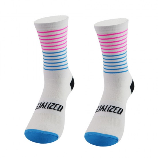 Four-season cycling socks, compression socks, cycling mid-length fitness socks, men's and women's cycling socks