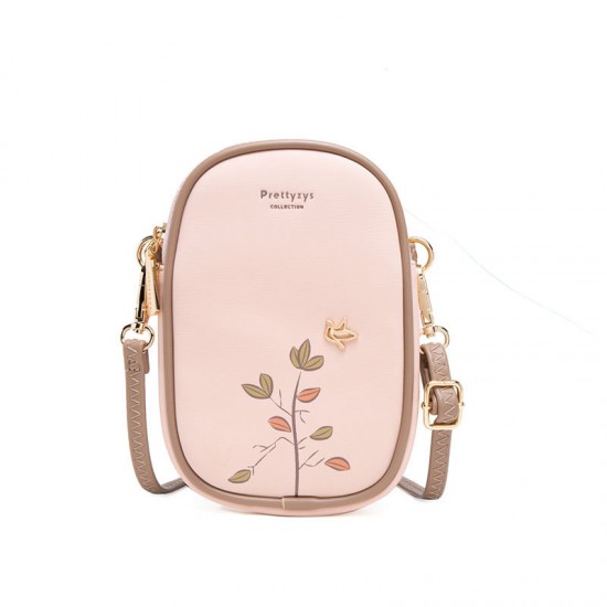 Pretty's new long wallet, 2023 hot-selling, fashionable printed phone bag, Korean-style shoulder and small crossbody bag