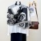 French creative new retro-printed long scarves, stylish spring and summer scarves, stylish cotton and linen shawls.