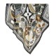 Fashionable retro European and American cross-border design printed square scarf, a new arrival, a stylish women's elegant square scarf wholesale Fashionable retro European and American cross-border design printed square scarf, a new arrival, a stylish women's elegant square scarf wholesale