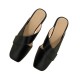 French block-heeled Mary Jane high heels for women, 2025 new hot-selling, pointed-toe, slim-fitting leather shoes, silver single shoes.