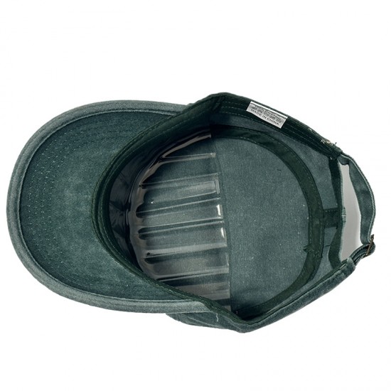 Cross-border washed cotton retro large-head circumference flat-top hat for men, outdoor hat with enlarged and darkened soft top and sun visor Cross-border washed cotton retro large-head circumference flat-top hat for men, outdoor hat with enlarged and darkened soft top and sun visor