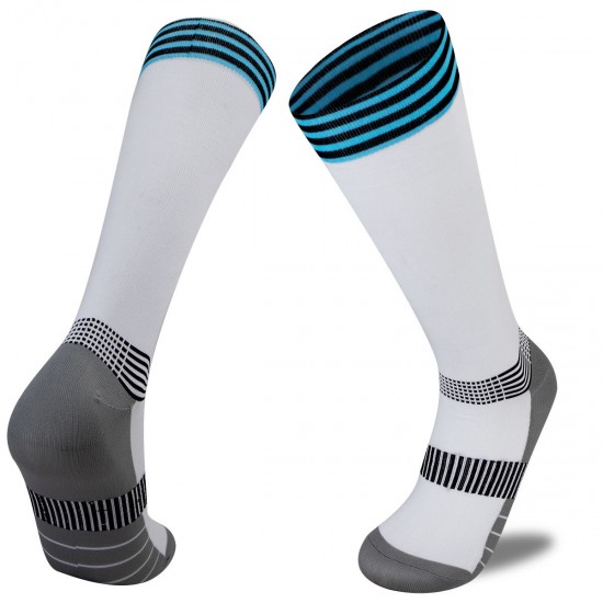 Cross-border secondary sports compression socks, terry-loop, non-slip running and cycling compression socks, ankle compression calf socks.